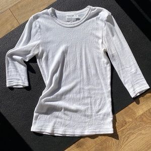 Clean White 3/4 Shirt from Michael Stars